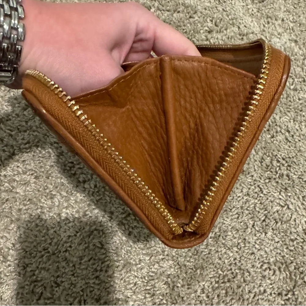 Michael Kors zippered accent pebbled leather zip around wallet